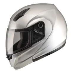 GMAX MD04 Metallic Silver Modular Helmet
