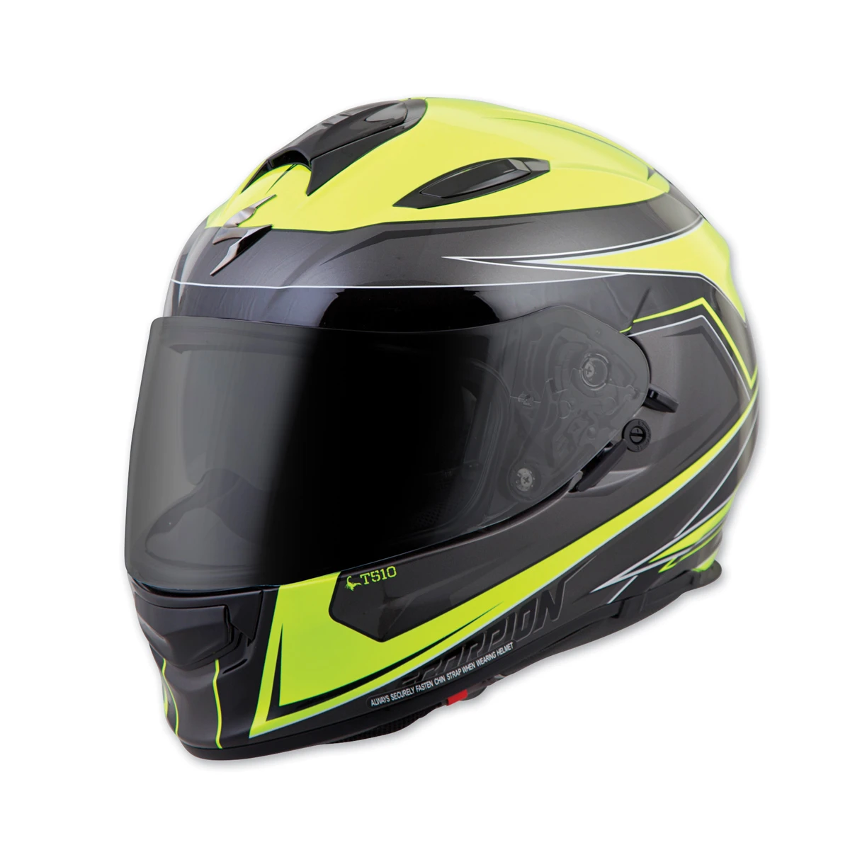 Scorpion EXO EXO-T510 Tarmac Neon Full Face Helmet 1 Scorpion EXO EXO-T510 Tarmac Neon Full Face Helmet