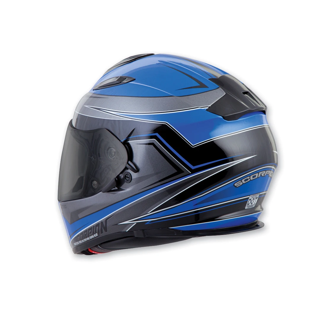 Scorpion EXO EXO-T510 Tarmac Blue Full Face Helmet 2 Scorpion EXO EXO-T510 Tarmac Blue Full Face Helmet - Image 2