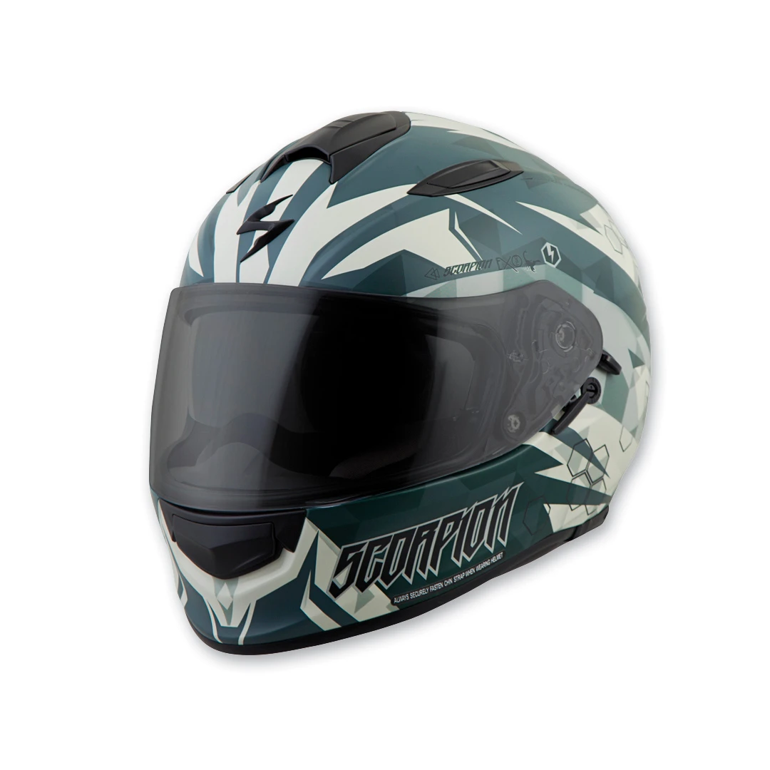 Scorpion EXO EXO-T510 Cipher Green Full Face Helmet 1 Scorpion EXO EXO-T510 Cipher Green Full Face Helmet