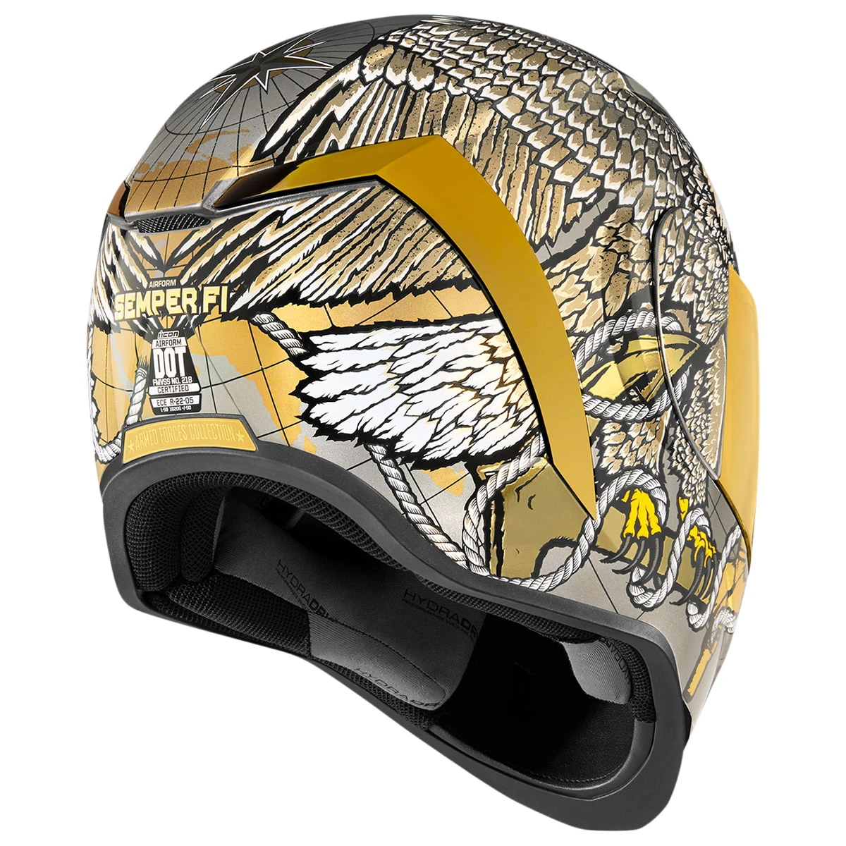 ICON Airform Semper Fi Full Face Helmet 3 ICON Airform Semper Fi Full Face Helmet - Image 3