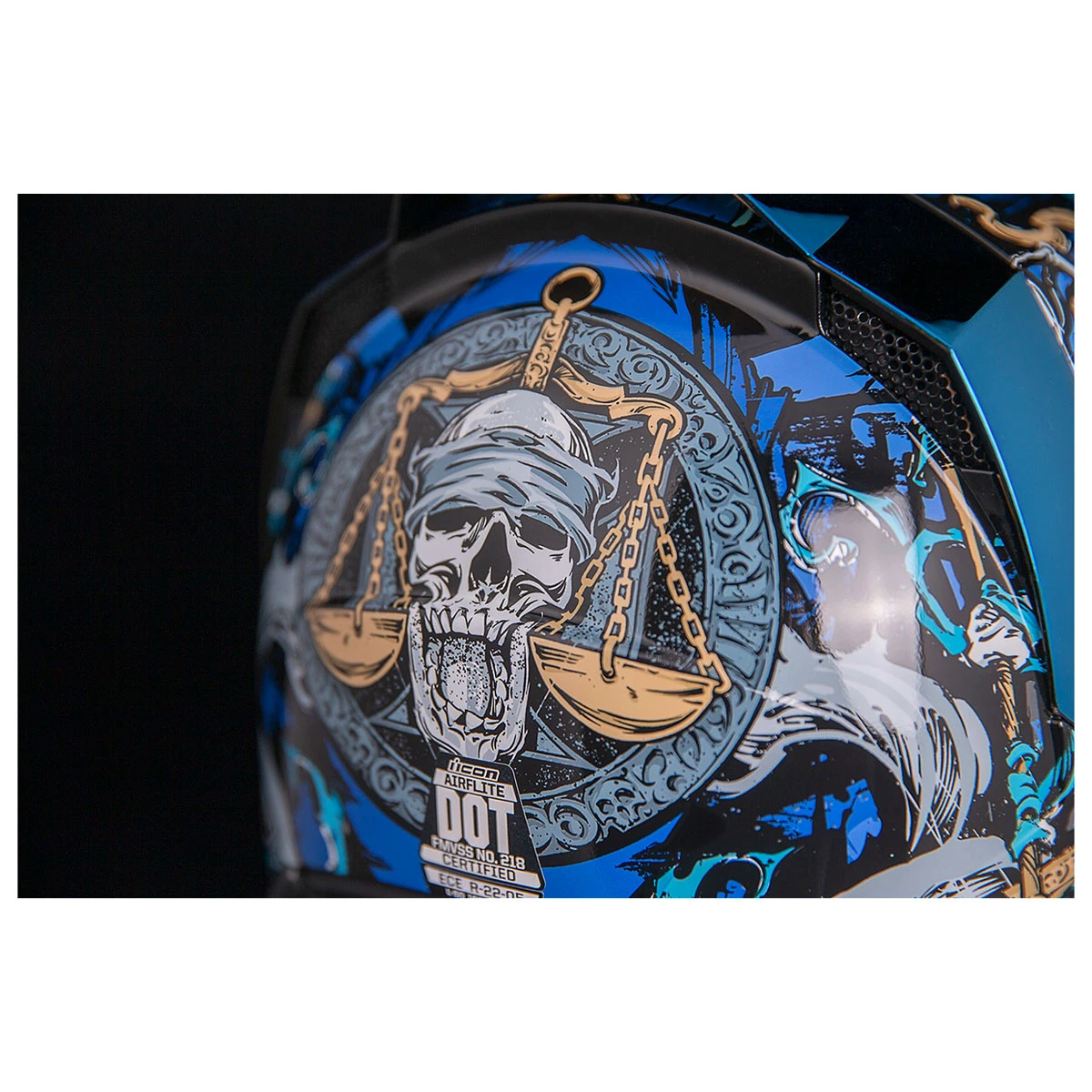 ICON Airflite 4 Horsemen Full Face Helmet 6 ICON Airflite 4 Horsemen Full Face Helmet - Image 6