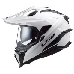 Alternative view of LS2 Gloss White Explorer Dual Sport Helmet
