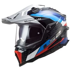 LS2 Explorer Carbon Frontier Black/Blue Dual Sport Helmet