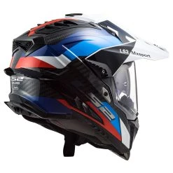 LS2 Explorer Carbon Frontier Black/Blue Dual Sport Helmet -Arai shop 10046372 C V3