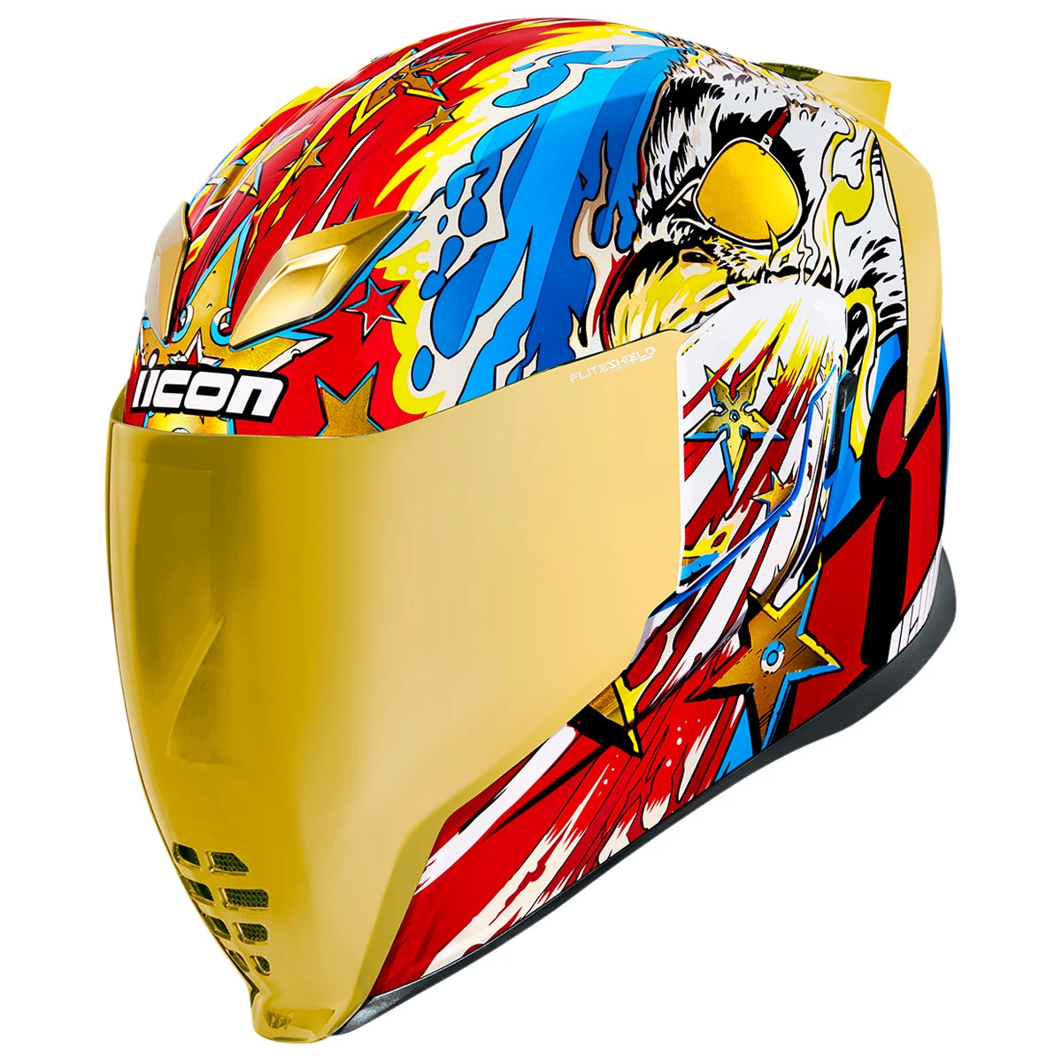 ICON Airflite Freedom Spitter Full Face Helmet 1 ICON Airflite Freedom Spitter Full Face Helmet