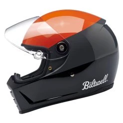 Biltwell Inc. Orange/Gray/Black Lane Splitter Podium Full Face Helmet -Arai shop 10066454 D V6
