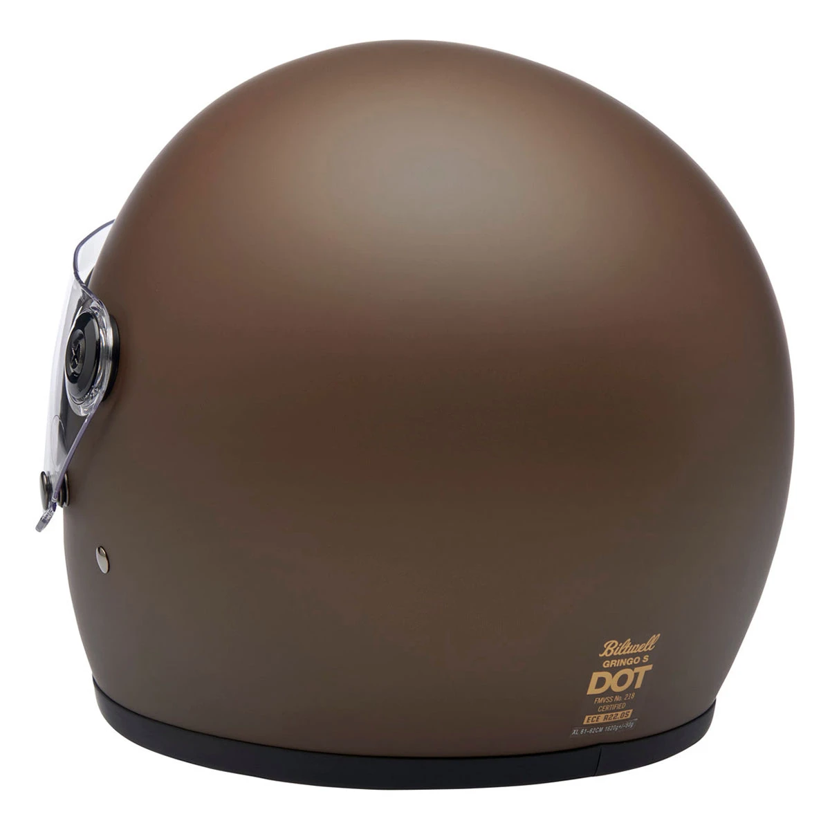 Biltwell Inc. Matte Brown Gringo S ECE Full Face Helmet 2 Biltwell Inc. Matte Brown Gringo S ECE Full Face Helmet - Image 2