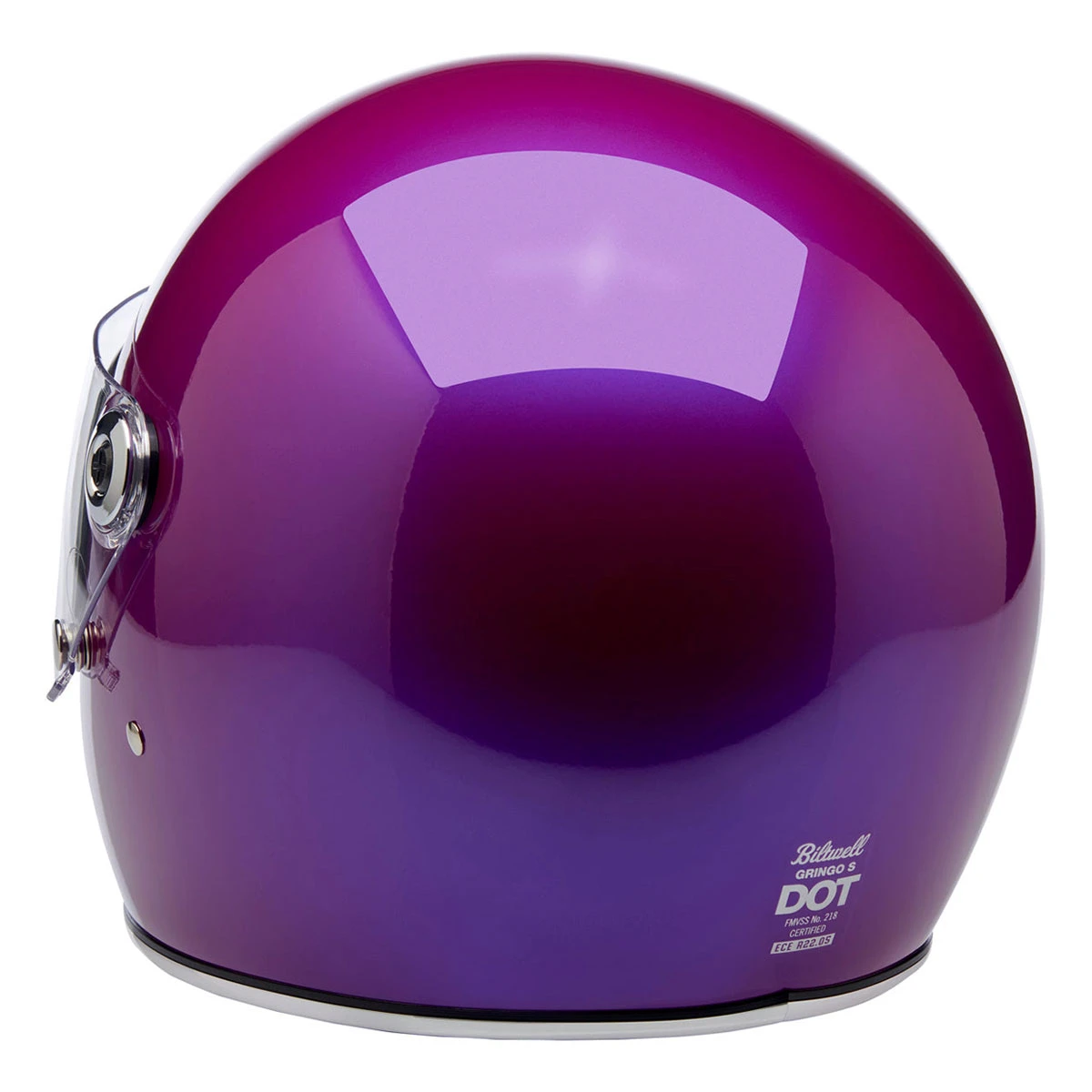 Biltwell Inc. Metallic Grape Gringo S ECE Full Face Helmet 2 Biltwell Inc. Metallic Grape Gringo S ECE Full Face Helmet - Image 2