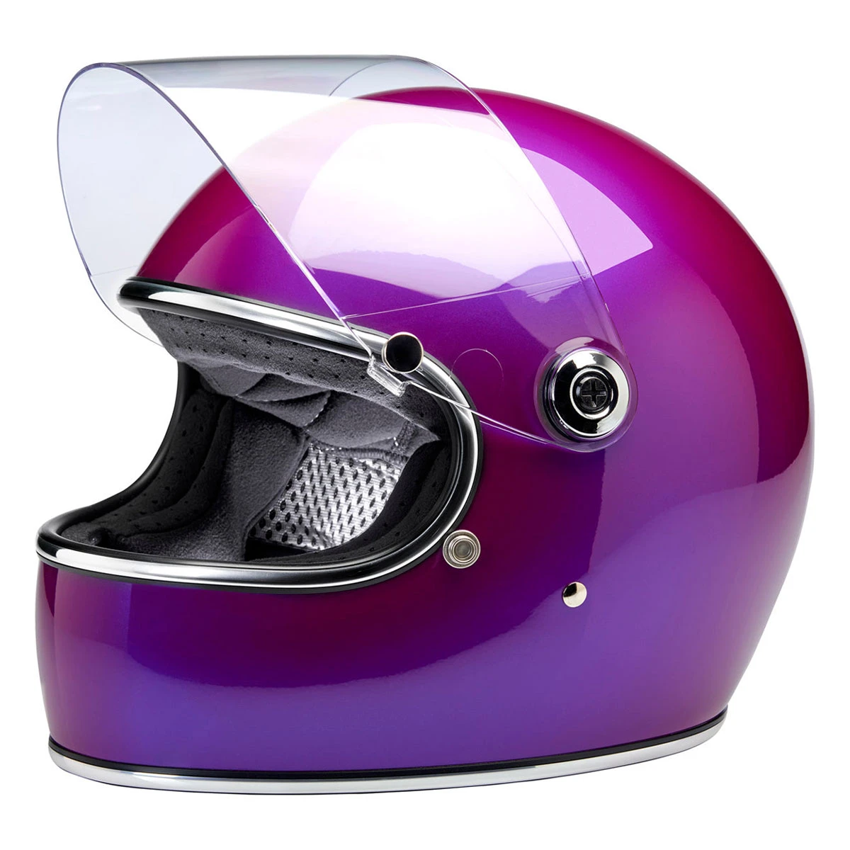 Biltwell Inc. Metallic Grape Gringo S ECE Full Face Helmet 5 Biltwell Inc. Metallic Grape Gringo S ECE Full Face Helmet - Image 5