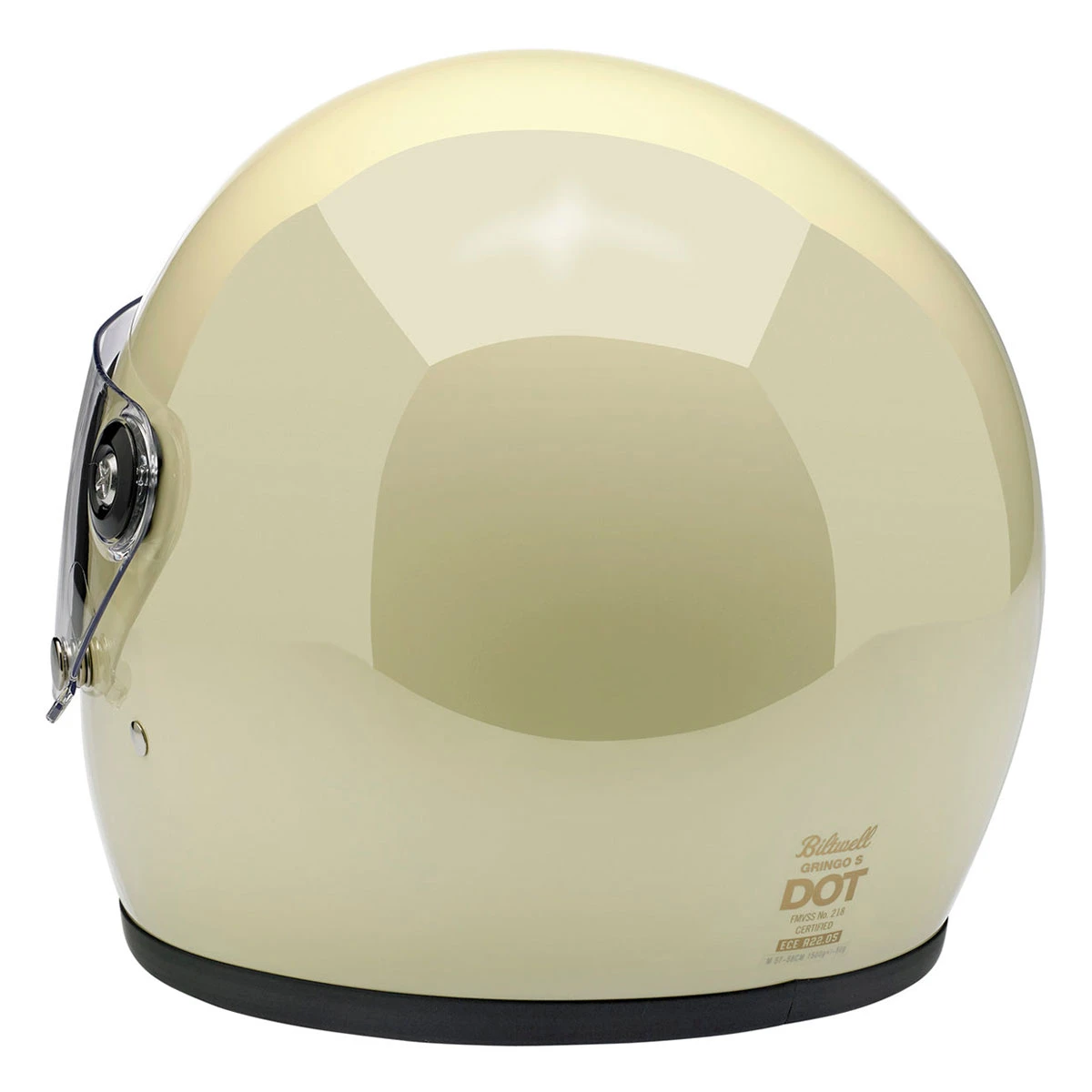 Biltwell Inc. Vintage White Gringo S ECE Full Face Helmet 2 Biltwell Inc. Vintage White Gringo S ECE Full Face Helmet - Image 2