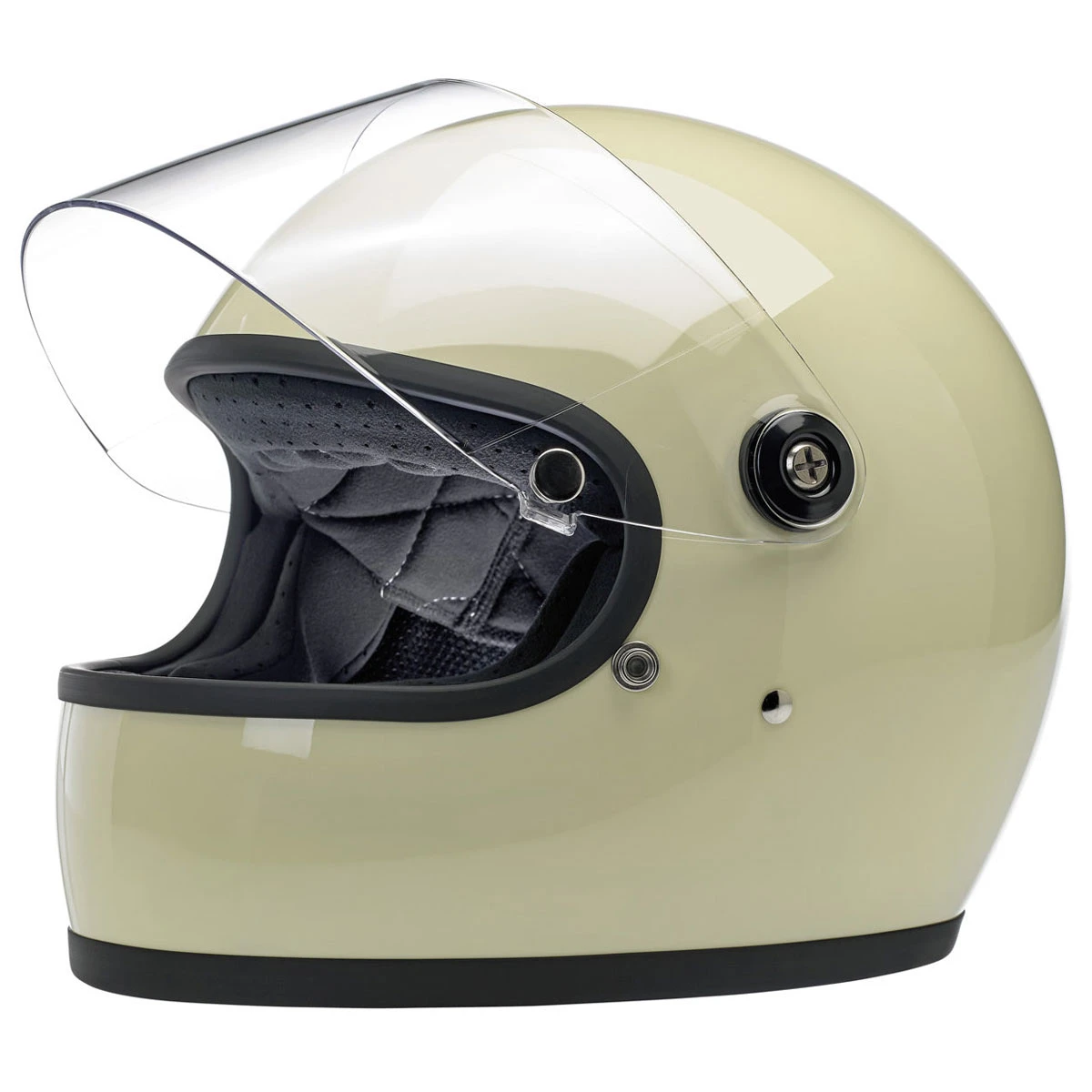 Biltwell Inc. Vintage White Gringo S ECE Full Face Helmet 5 Biltwell Inc. Vintage White Gringo S ECE Full Face Helmet - Image 5