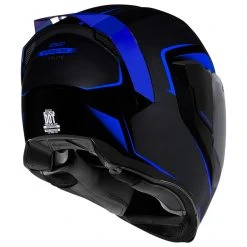 Alternative view of ICON Black/Blue Airflite Crosslink Full Face Helmet