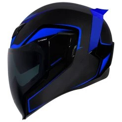 ICON Black/Blue Airflite Crosslink Full Face Helmet 5 ICON Black/Blue Airflite Crosslink Full Face Helmet -Arai shop 10075131 C V3