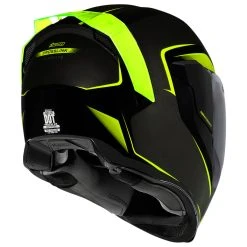 Alternative view of ICON Black/Hi-Viz Airflite Crosslink Full Face Helmet