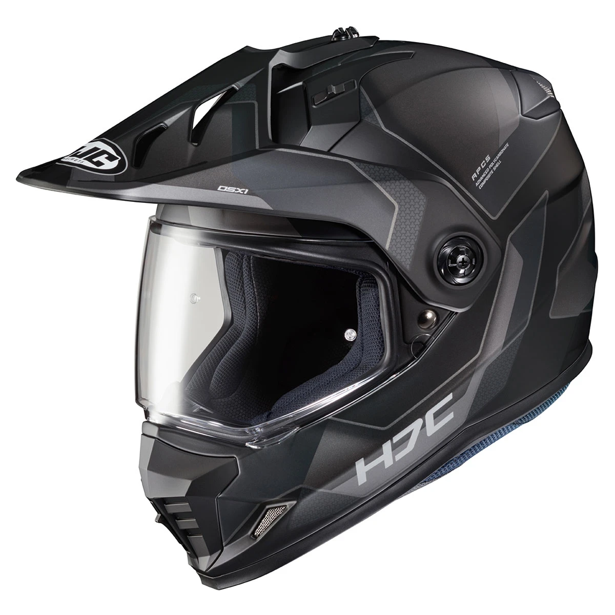 HJC Black DS-X1 Synergy Dual Sport Helmet 1 HJC Black DS-X1 Synergy Dual Sport Helmet
