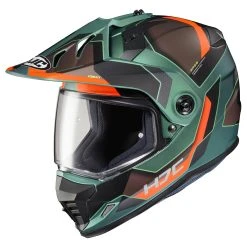 HJC Green/Orange/Brown DS-X1 Synergy Dual Sport Helmet