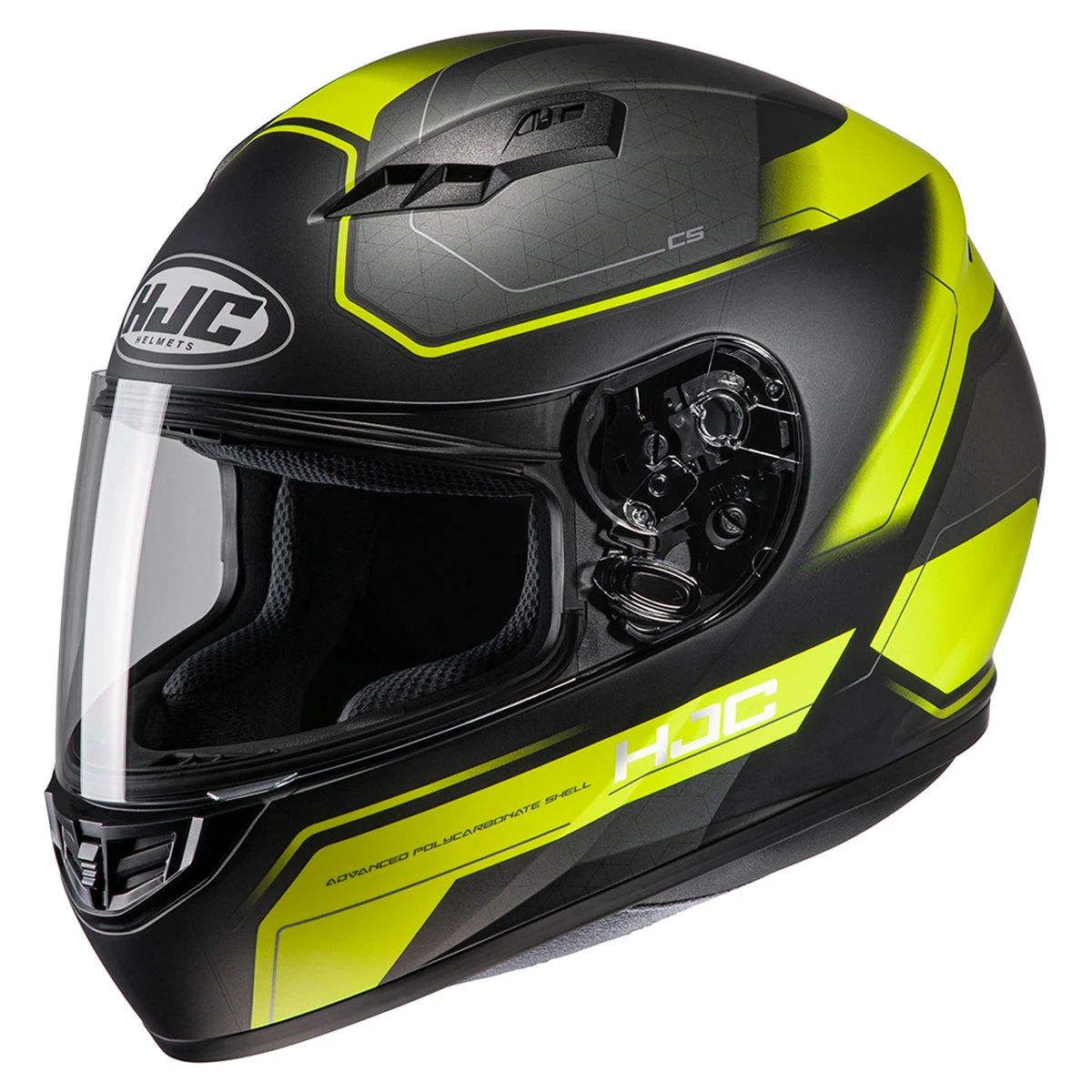 HJC Black/Hi-Viz CS-R3 INNO Full Face Helmet 1 HJC Black/Hi-Viz CS-R3 INNO Full Face Helmet