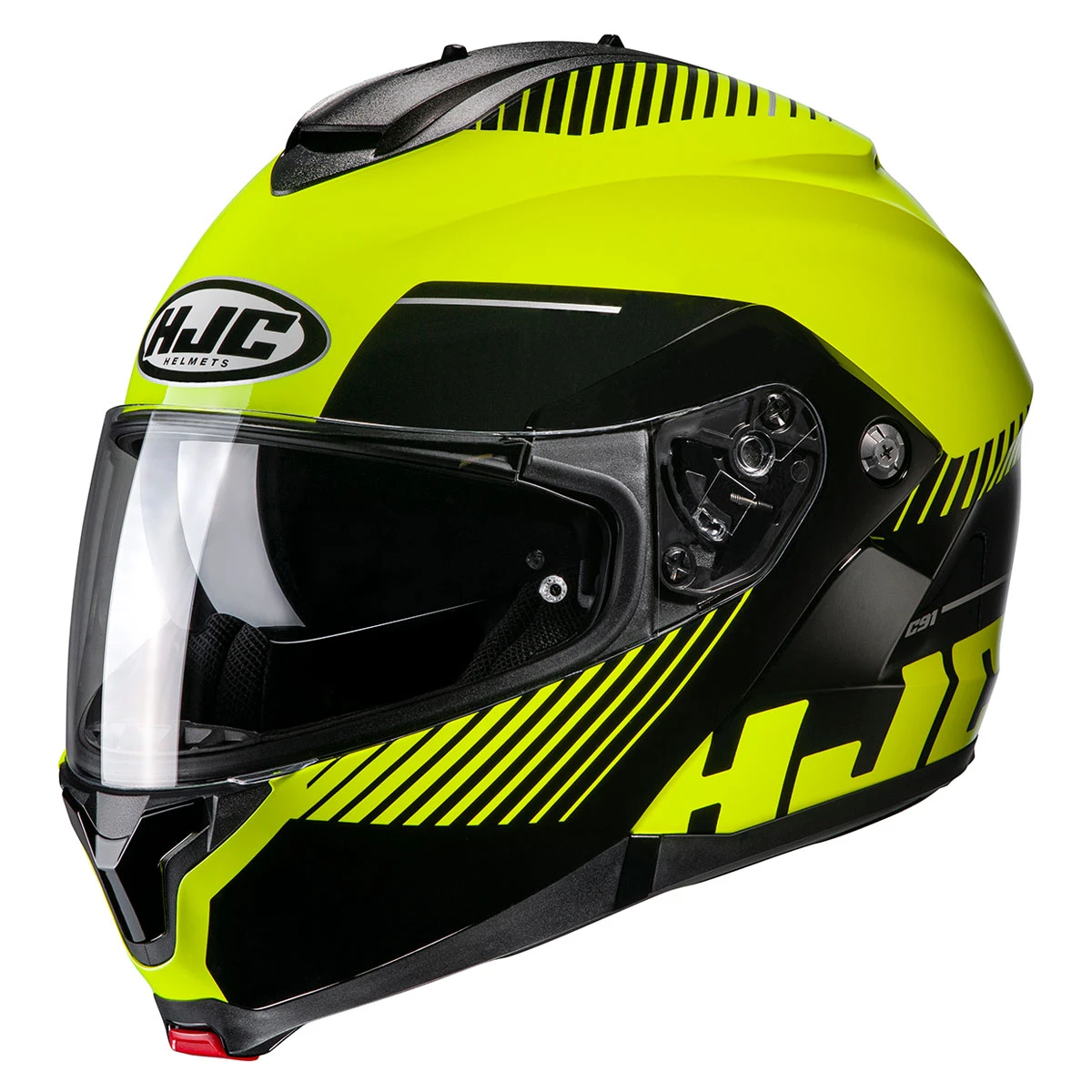 HJC Black/Hi-Viz C91/C91 Plus Prod Modular Helmet 1 HJC Black/Hi-Viz C91/C91 Plus Prod Modular Helmet