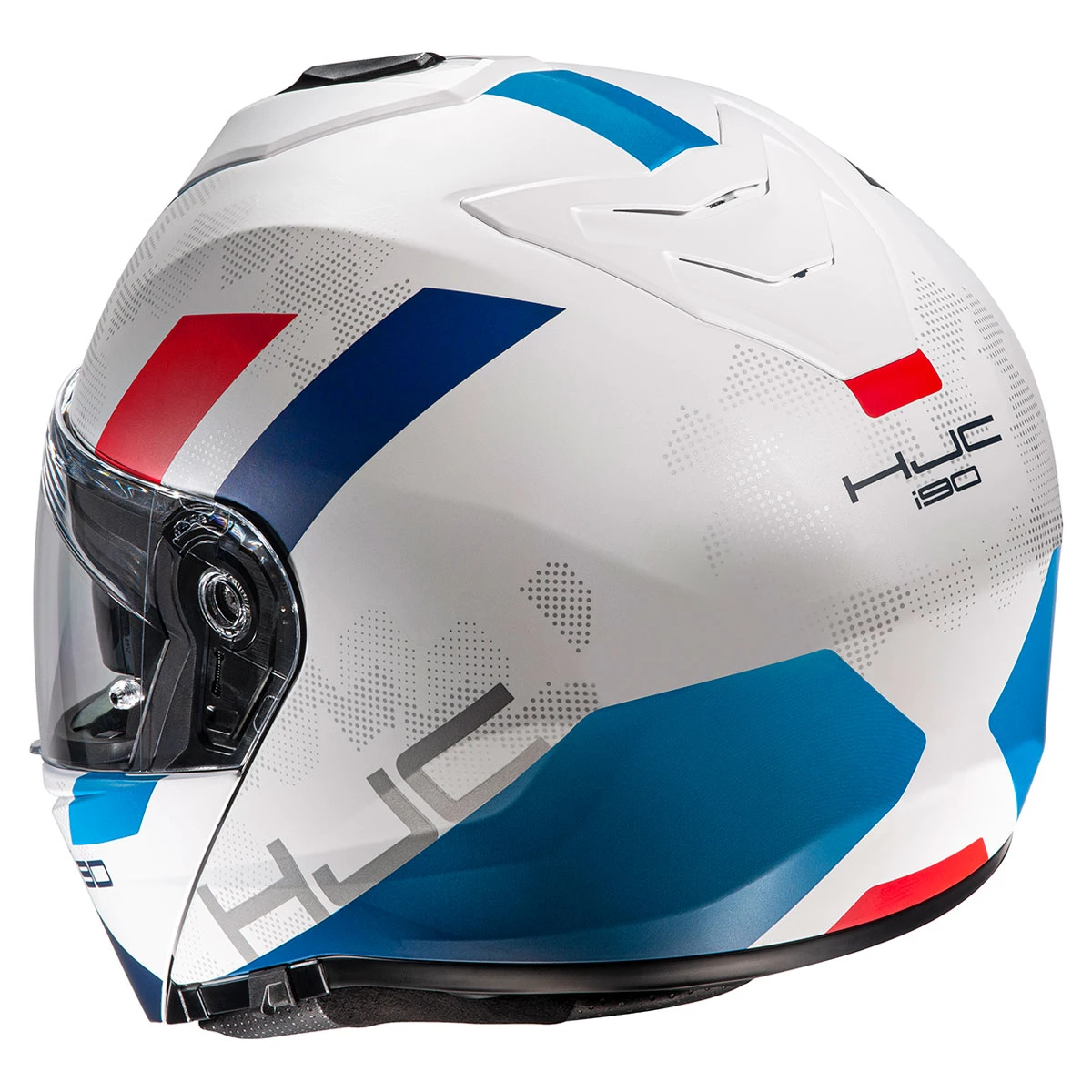 HJC I90 White/Blue/Red Syrex Modular Helmet 2 HJC I90 White/Blue/Red Syrex Modular Helmet - Image 2