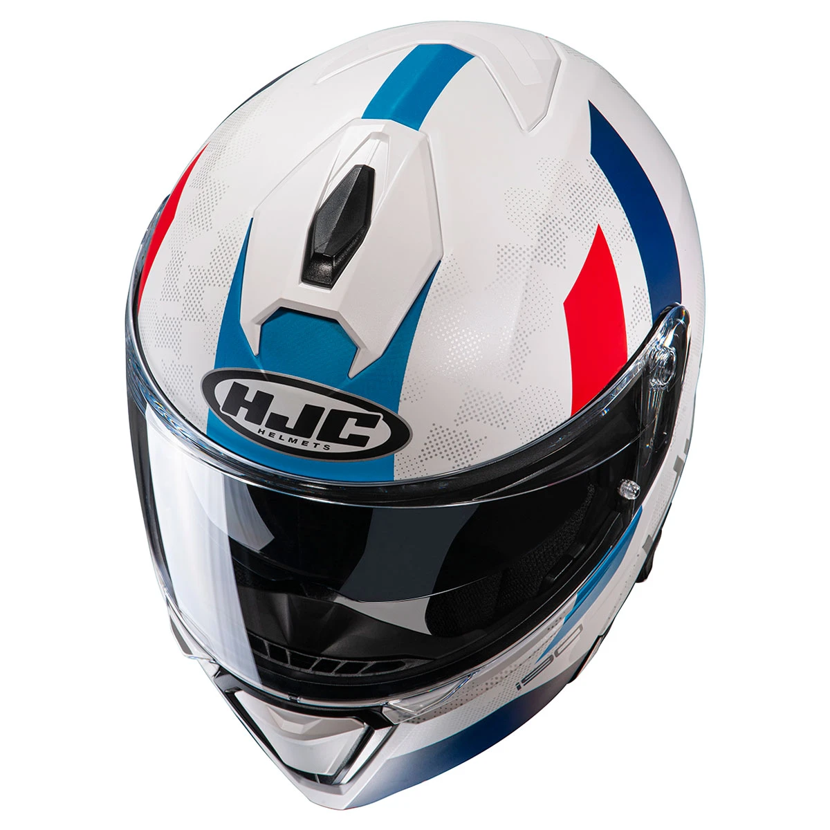 HJC I90 White/Blue/Red Syrex Modular Helmet 3 HJC I90 White/Blue/Red Syrex Modular Helmet - Image 3