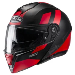 HJC I90 Black/Red Syrex Modular Helmet