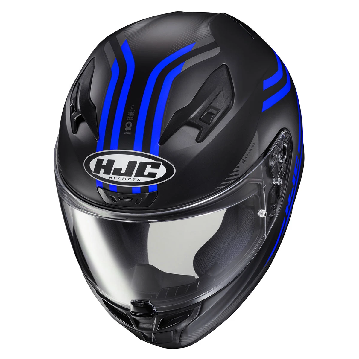 HJC I10 Black/Blue Strix Full Face Helmet 3 HJC I10 Black/Blue Strix Full Face Helmet - Image 3