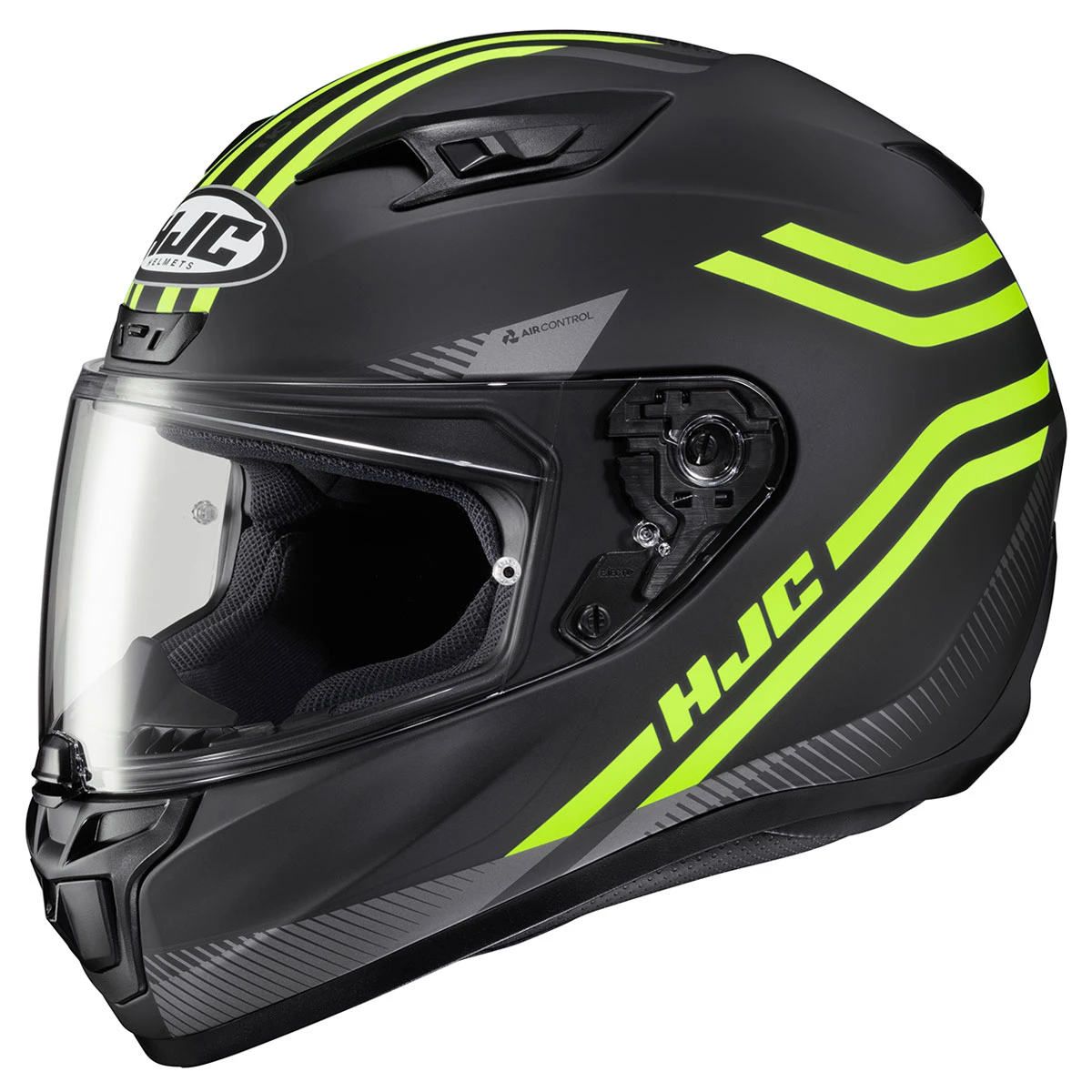 HJC I10 Black/Hi-Viz Strix Full Face Helmet 1 HJC I10 Black/Hi-Viz Strix Full Face Helmet