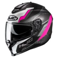 HJC C70 White/Black/Pink Silon Full-Face Helmet