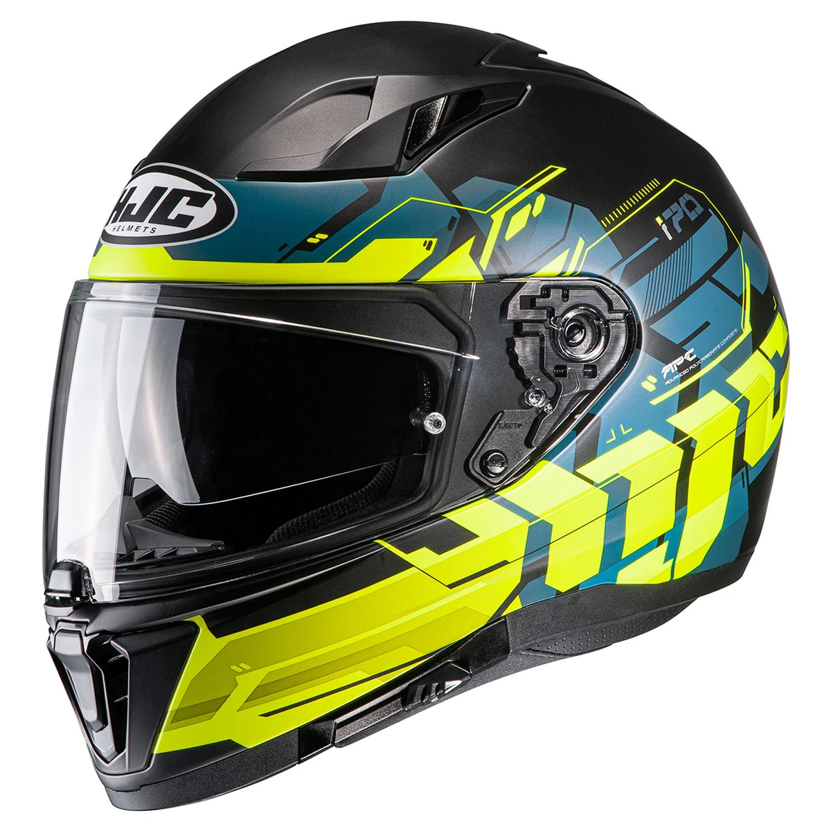HJC I70 Black/Hi-Viz Alligon Full-Face Helmet 1 HJC I70 Black/Hi-Viz Alligon Full-Face Helmet