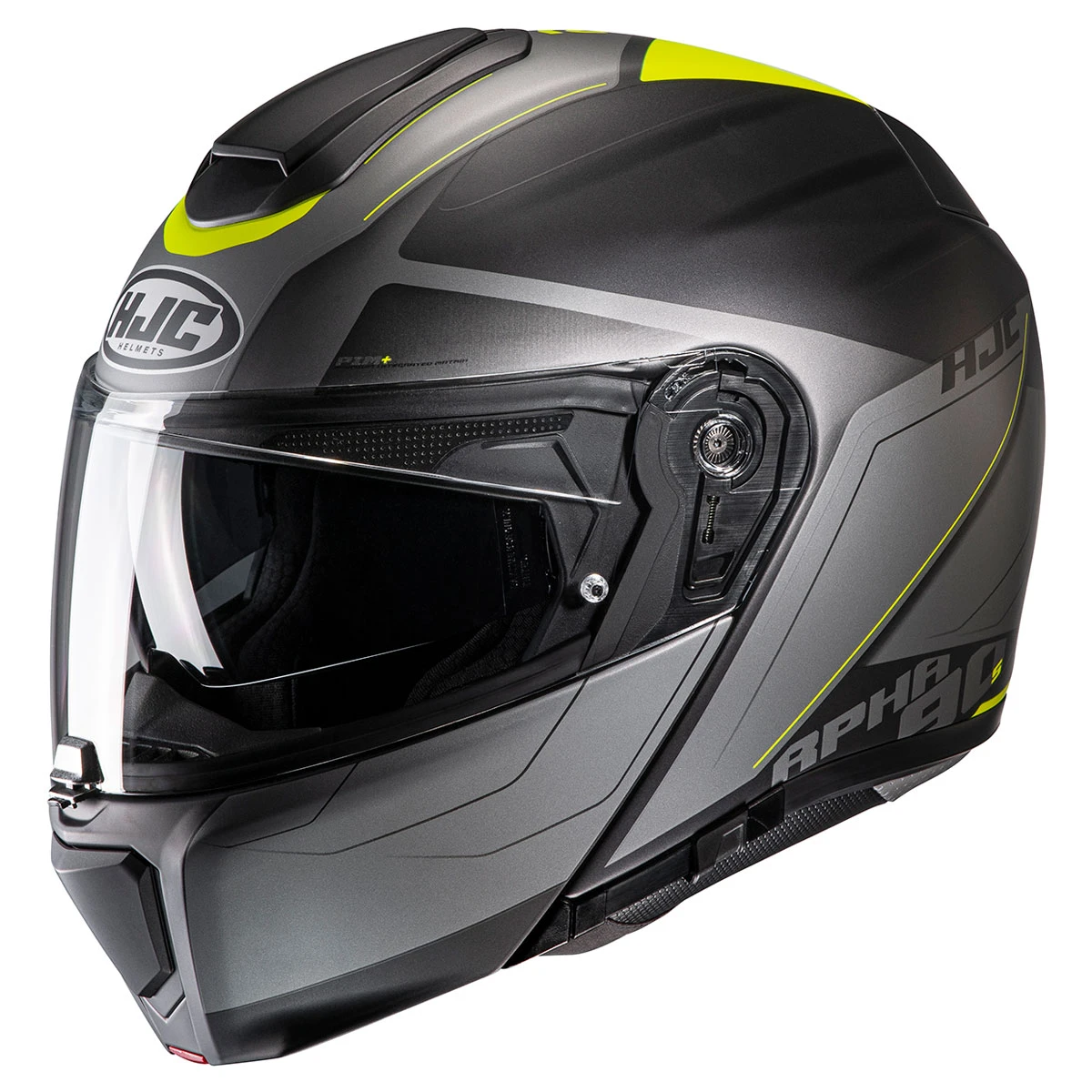 HJC Black/Silver/Hi-Viz RPHA 90S Cadan Full Face Helmet 1 HJC Black/Silver/Hi-Viz RPHA 90S Cadan Full Face Helmet