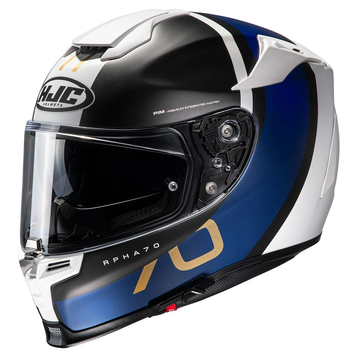 HJC Black/White/Blue RPHA 70 ST Paika Full Face Helmet 1 HJC Black/White/Blue RPHA 70 ST Paika Full Face Helmet