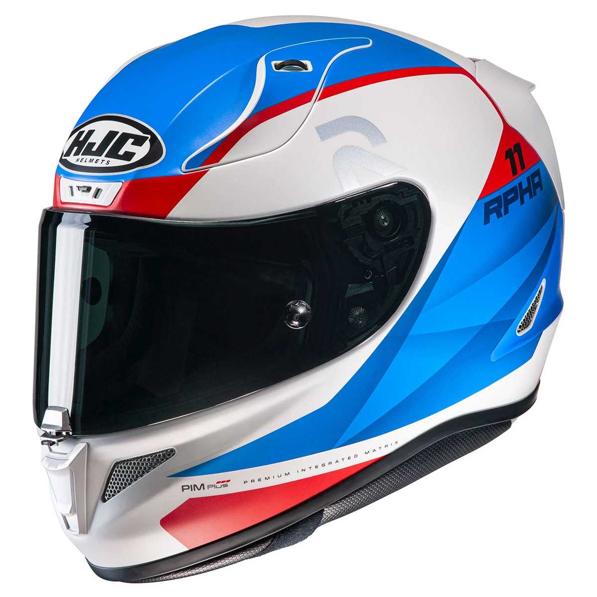 HJC White/Blue/Red RPHA 11 Pro Texen Full Face Helmet 1 HJC White/Blue/Red RPHA 11 Pro Texen Full Face Helmet