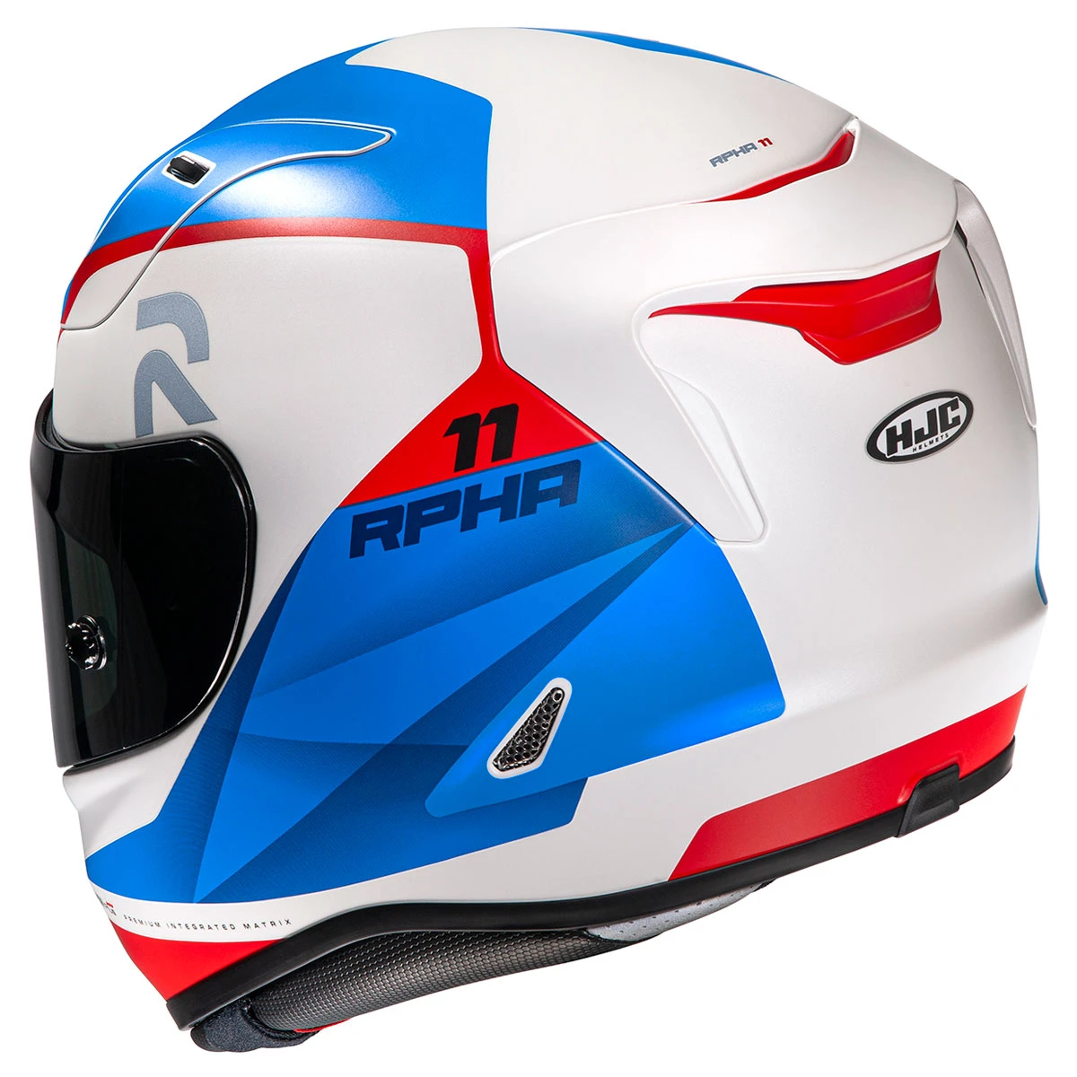 HJC White/Blue/Red RPHA 11 Pro Texen Full Face Helmet 2 HJC White/Blue/Red RPHA 11 Pro Texen Full Face Helmet - Image 2