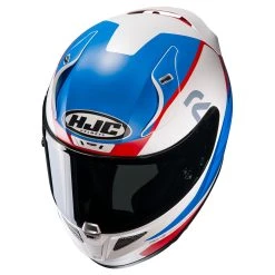 HJC White/Blue/Red RPHA 11 Pro Texen Full Face Helmet 5 HJC White/Blue/Red RPHA 11 Pro Texen Full Face Helmet -Arai shop 10117993 C V3