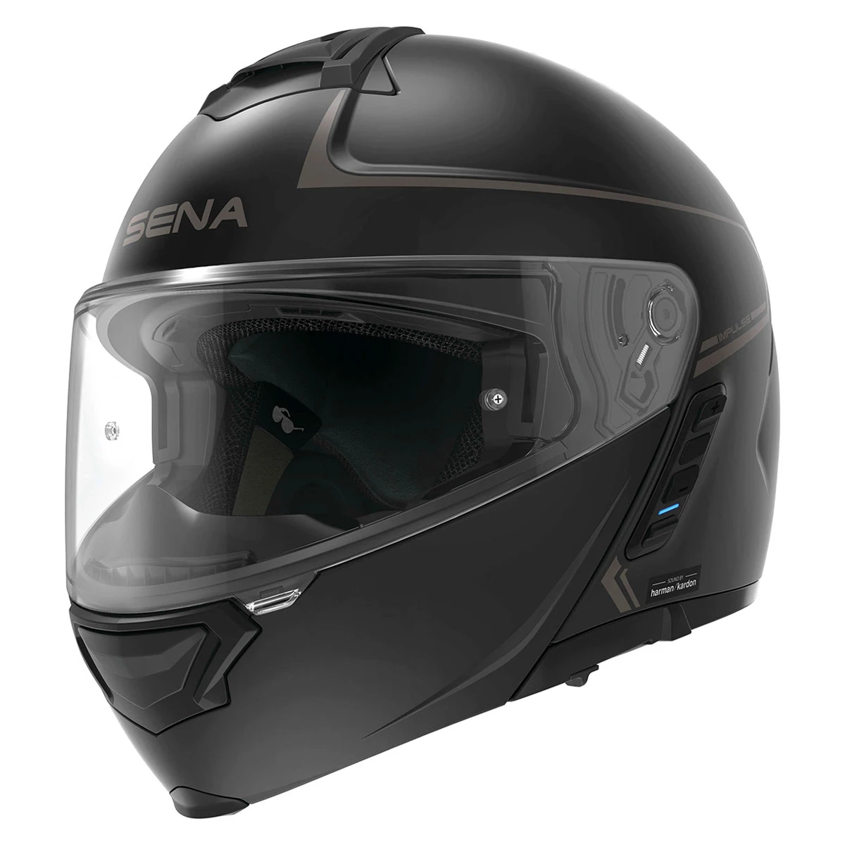 Sena Technologies Matte Black Impulse Modular Mesh Helmet 1 Sena Technologies Matte Black Impulse Modular Mesh Helmet