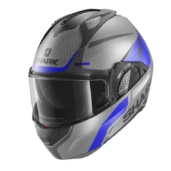 Shark Matte Grey/Blue/Black EVO GT ENCKE Modular Helmet