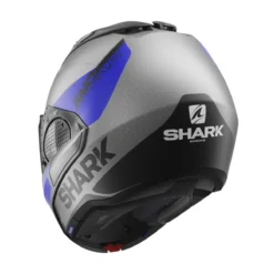 Shark Matte Grey/Blue/Black EVO GT ENCKE Modular Helmet -Arai shop 10125986 C V6