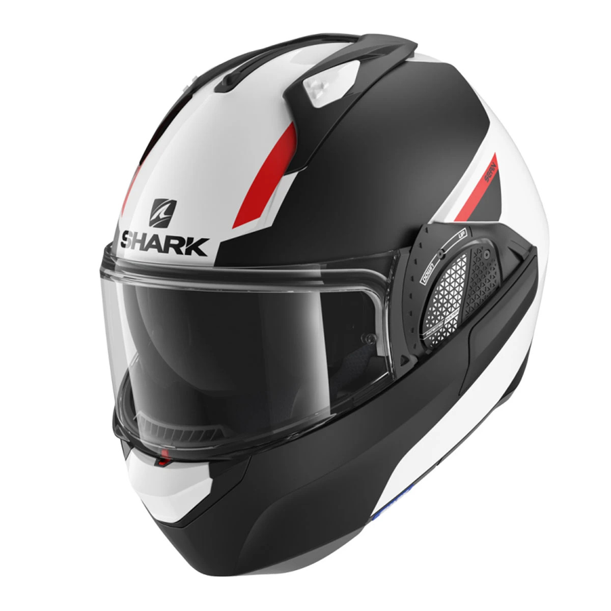 Shark White/Matte Black/Red EVO GT SEAN Modular Helmet 1 Shark White/Matte Black/Red EVO GT SEAN Modular Helmet