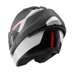 Shark White/Matte Black/Red EVO GT SEAN Modular Helmet 7 Shark White/Matte Black/Red EVO GT SEAN Modular Helmet -Arai shop 10125996 D V3