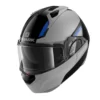Shark Matte Grey/Black/Blue EVO GT SEAN Modular Helmet