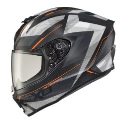 Scorpion EXO-R420 Engage Black/White/Orange Full Face Helmet