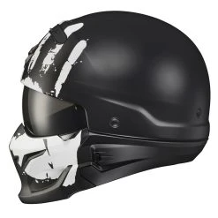 Scorpion EXO Covert X Uruk Black/White Open Face Helmet -Arai shop 10173141 C V6