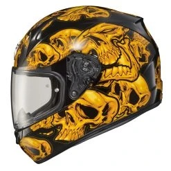 Scorpion EXO-R320 Orange Skull-E Full Face Helmet -Arai shop 10173175 C V3