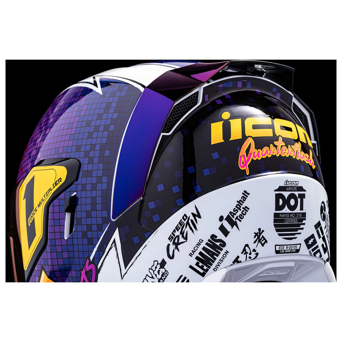 ICON Airflite Quarterflash Helmet Full Face Helmet 4 ICON Airflite Quarterflash Helmet Full Face Helmet - Image 4