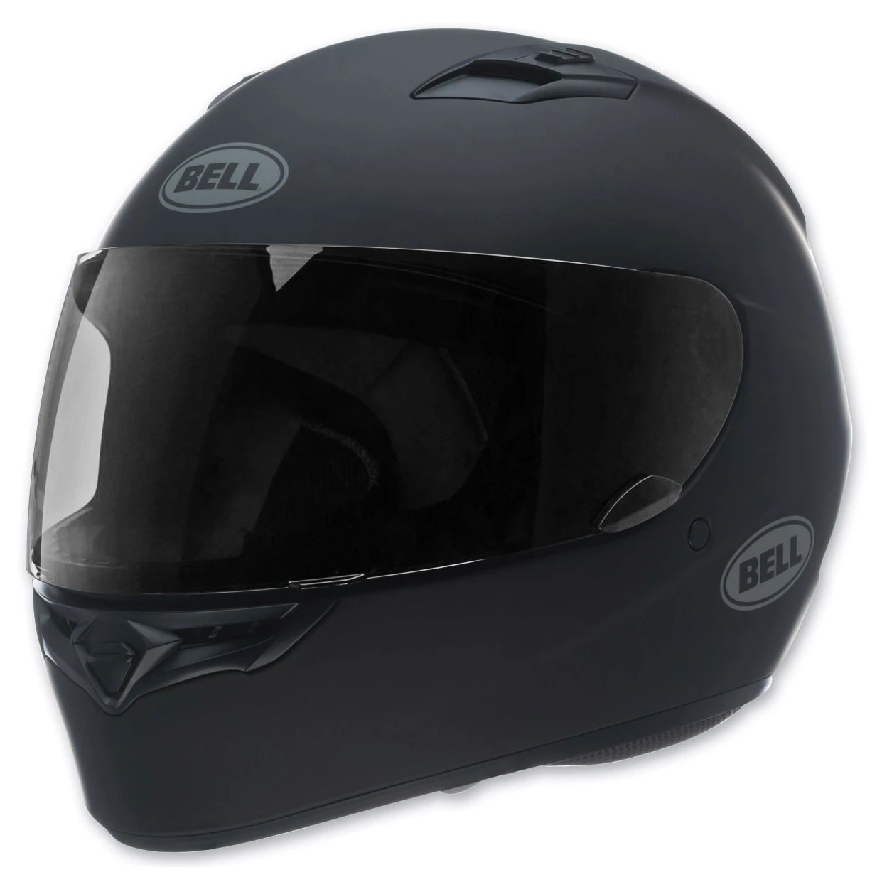 Bell Solid Matte Black Qualifier Full Face Helmet 1 Bell Solid Matte Black Qualifier Full Face Helmet