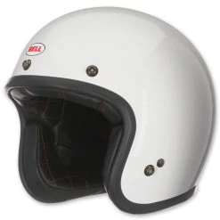 Bell Custom 500 White Open Face Helmet