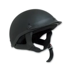 HCI-100 Designer Flat Black Half Helmet