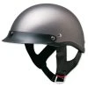 HCI-100 Designer Matte Deep Silver Half Helmet