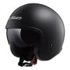 LS2 Spitfire Matte Black Open Face Helmet